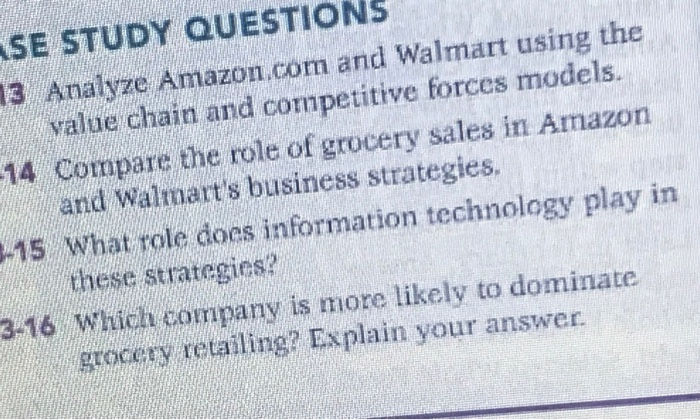 (SE STUDY QUESTIONS 13. Analyze Amazon.com and