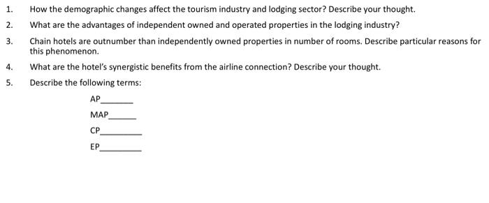 1. 2. 3. How the demographic changes affect the