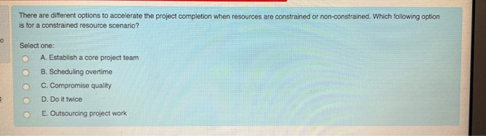 There are different options to accelerate the