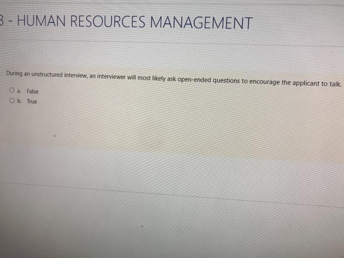 3 - HUMAN RESOURCES MANAGEMENT During an