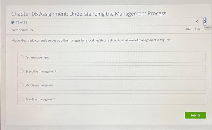 Business Managment Chapter 06 Assignment: