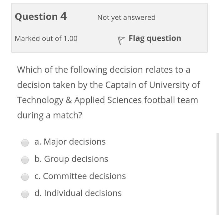 JUST NEED OPTION no need explain NO need for