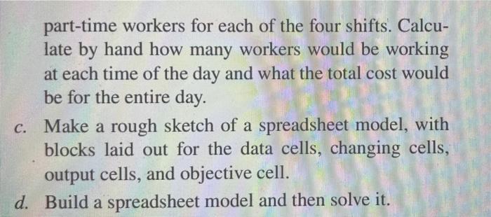 Please include all the solution for each letter.