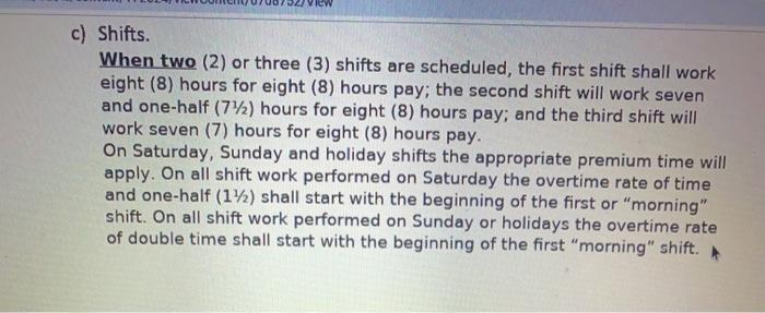 Examine specific language for the following