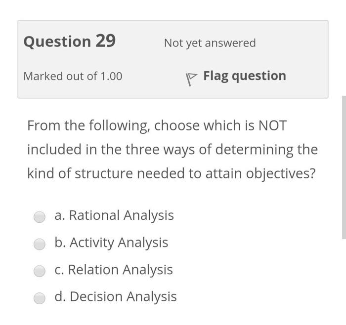 JUST NEED OPTION no need explain NO need for