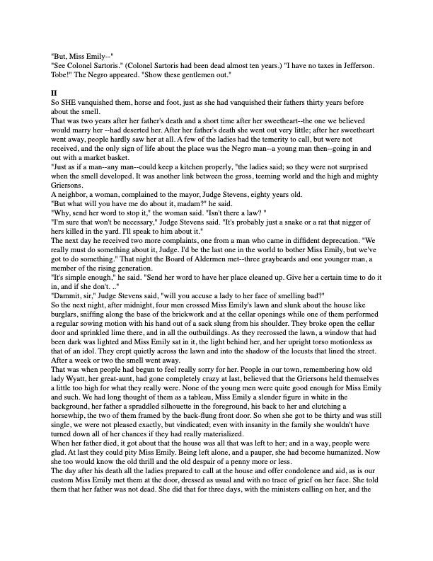 1. From which Point of View is the story