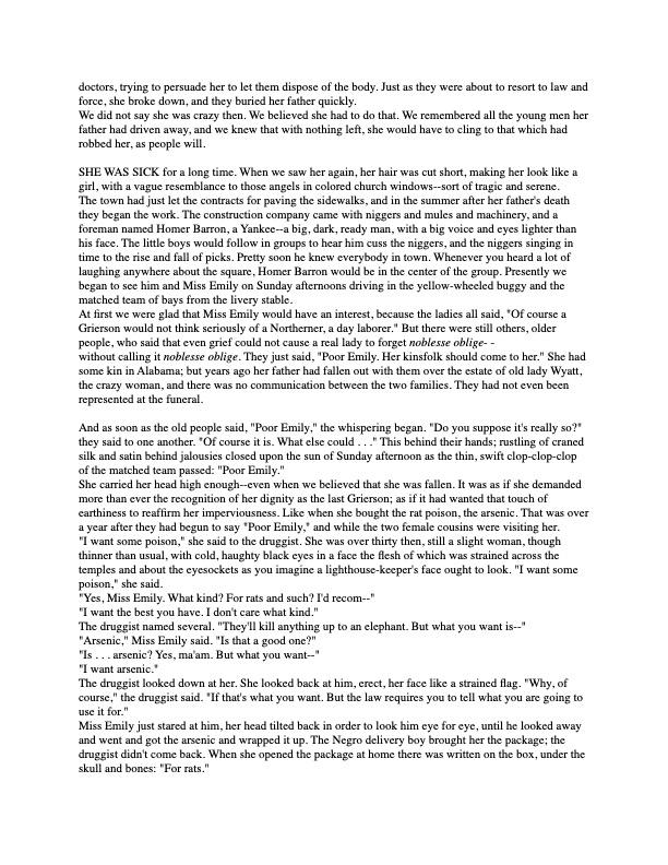 1. From which Point of View is the story