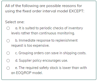 A company uses FOI policy to manage its