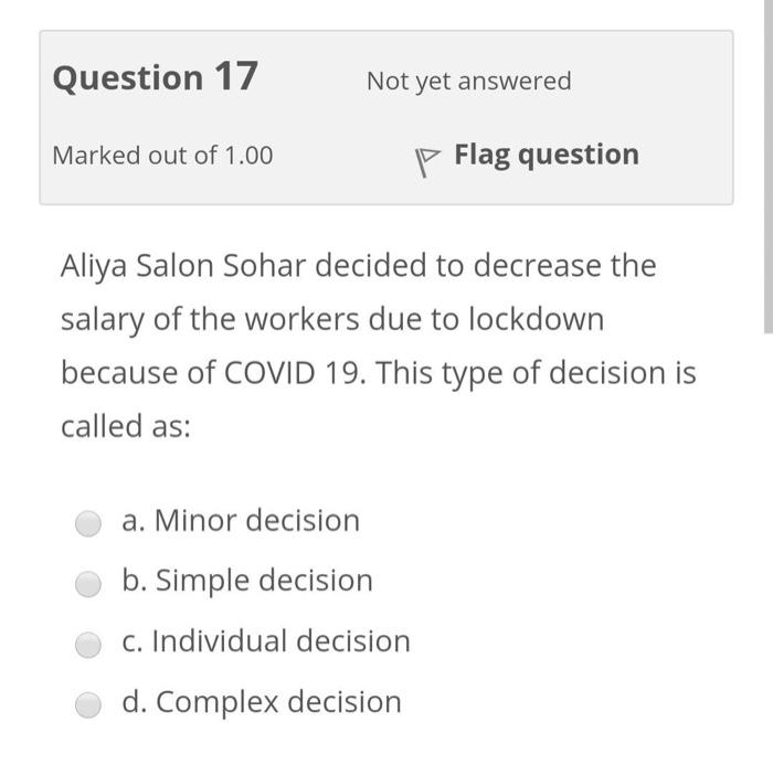 JUST NEED OPTION no need explain NO need for