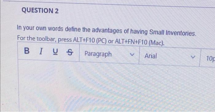 2, answer asap QUESTION 2 In your own words