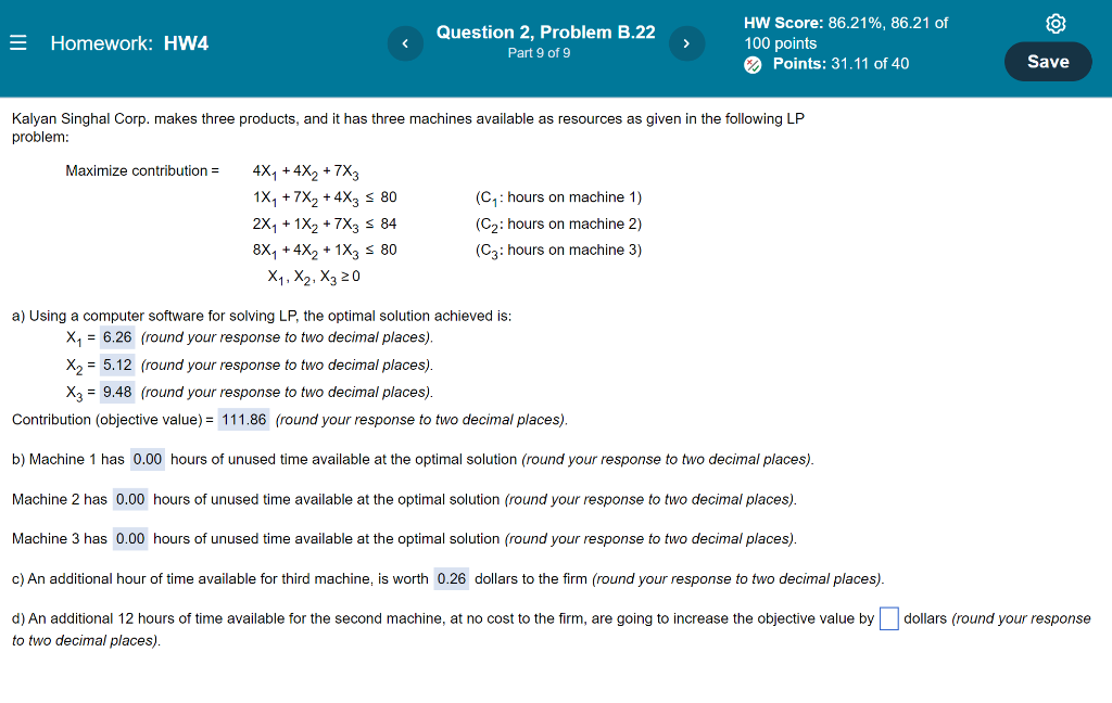 O = Homework: HW4 Question 2, Problem B.22 Part 9