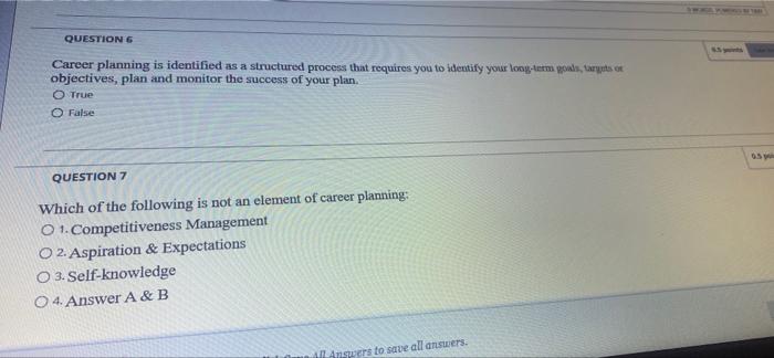 QUESTION 10 This is not the environmental impact