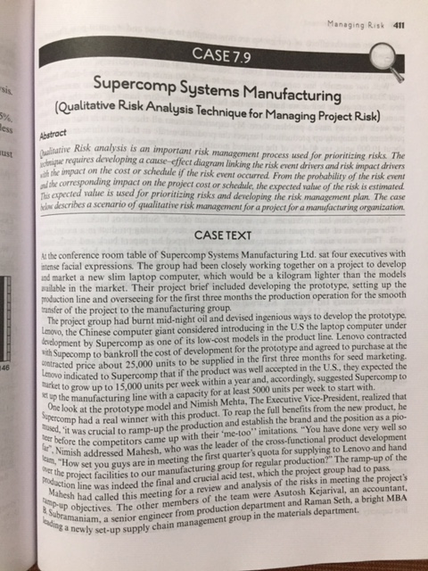 This is a Project Management Assigment and