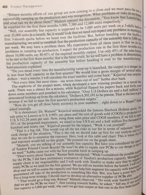 This is a Project Management Assigment and