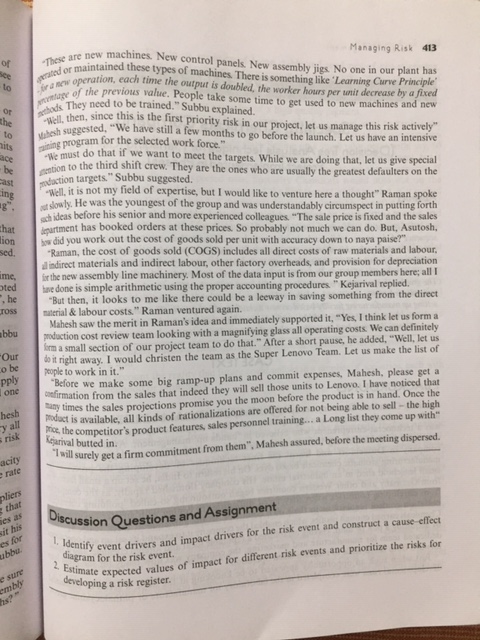 This is a Project Management Assigment and