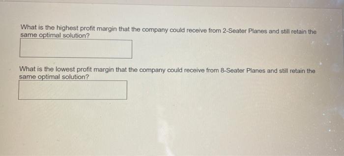 Problem 1- Part 2 - Sensitivity Using Solver