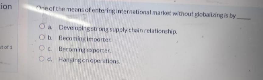 Time left 1:0 When the customer provides a
