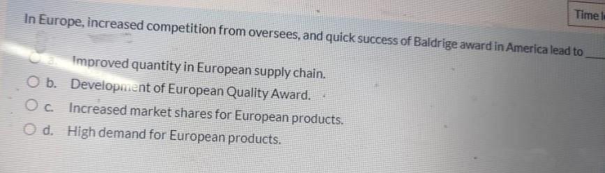Time left 1:0 When the customer provides a