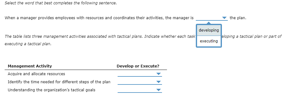 Select the word that best completes the following
