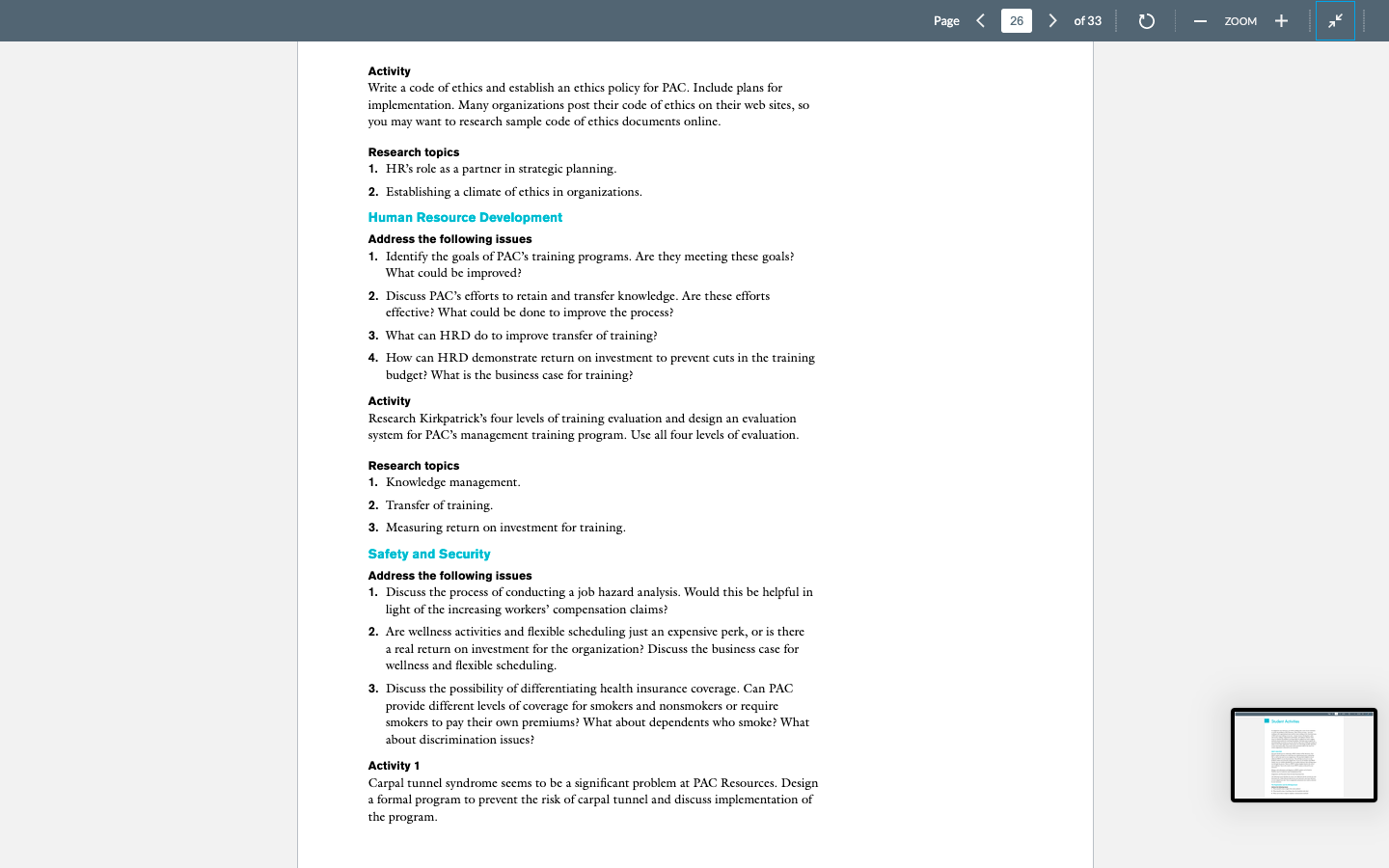 Activity Write a code of ethics and establish an
