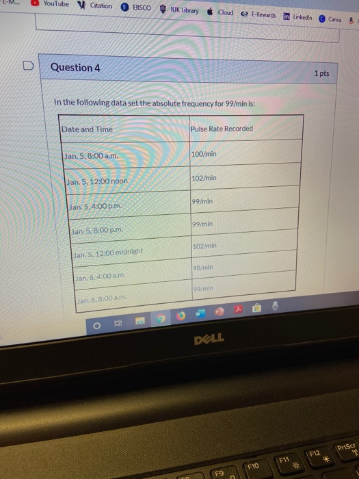 YouTube Citation E EBSCO VUK Library iCloud e