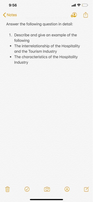 9:56 GU Notes Answer the following question in