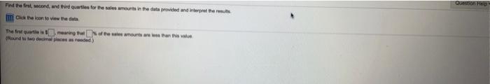 Question Help Fed to first second and third