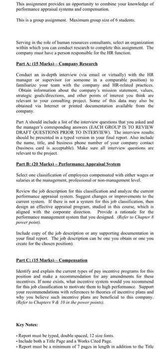 HUMA 53 Major Group Assignment So Marks/30% Due