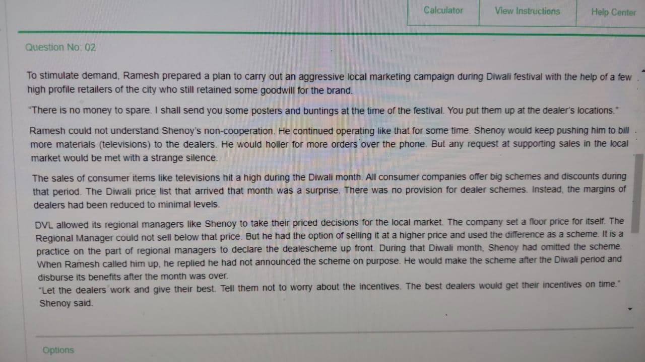 Calculator View Instructions Help Center Question