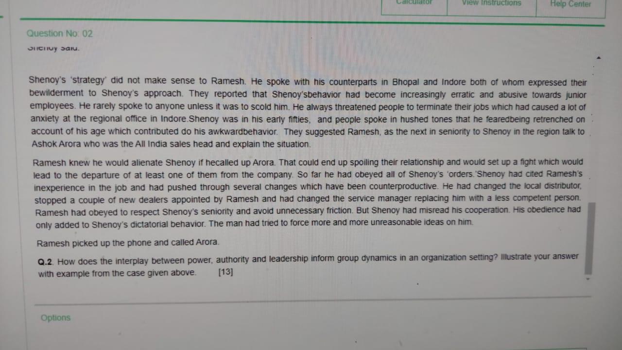 Calculator View Instructions Help Center Question