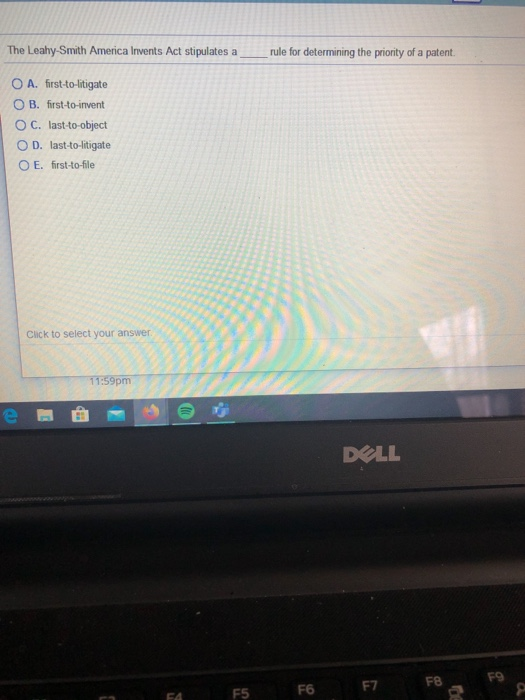 The Leahy Smith America Invents Act stipulates a_