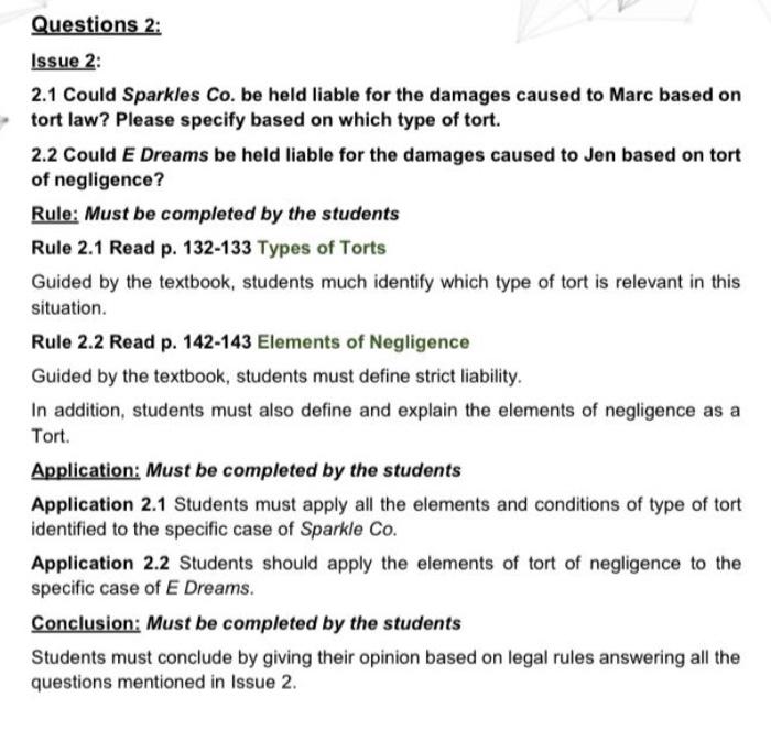 Case study 2: E Dreams is implementing a project