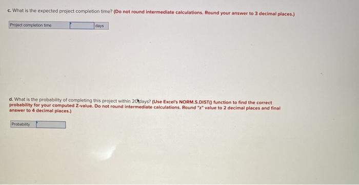 The following represents a project that should be