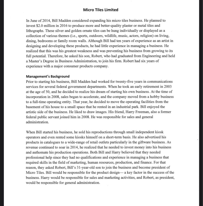 Please help me summarize the company background.