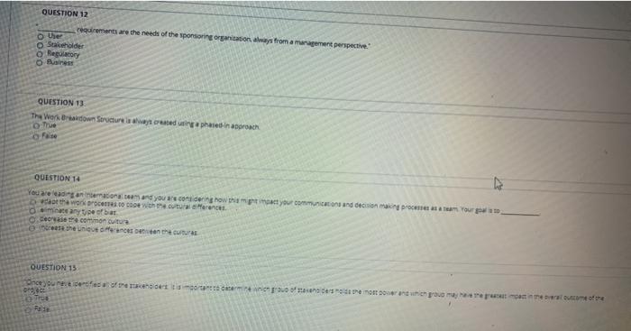 12-15 please answer all please very short ones