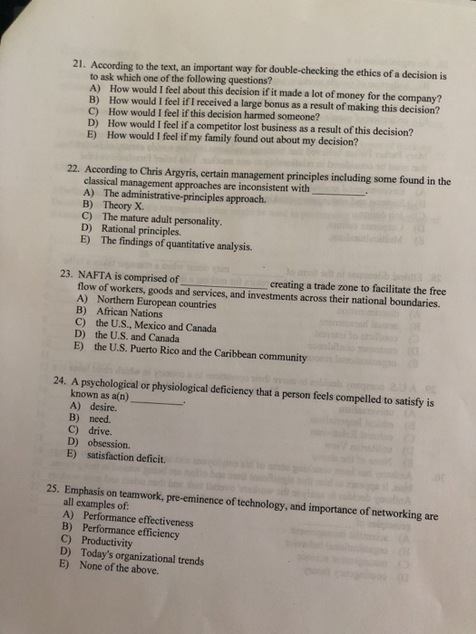 1. Evidence based management involves making