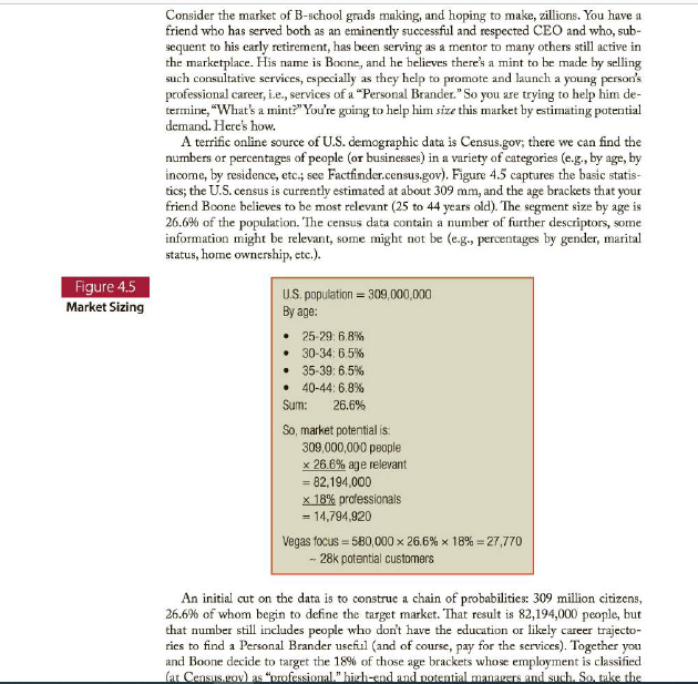 Using the procedures offered in the textbook,