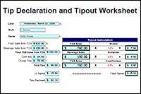 Tip Declaration and Tipout Worksheet EC tur 13 30