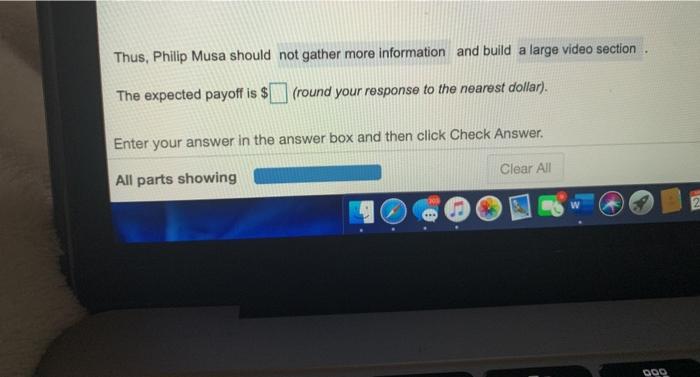 % Problem A.27 Question Help Philip Musa can