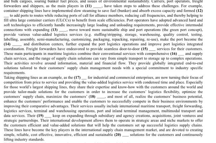 (Please write all your answers on the answer