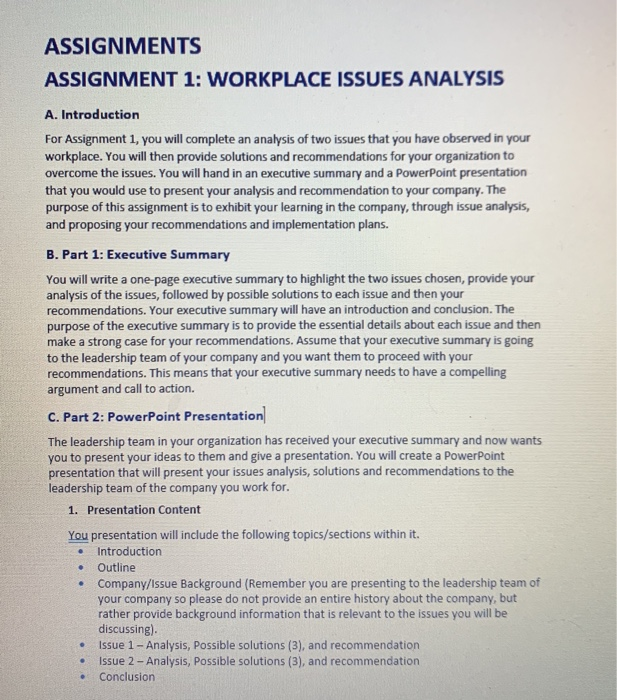 only answer C part 2 please ASSIGNMENTS