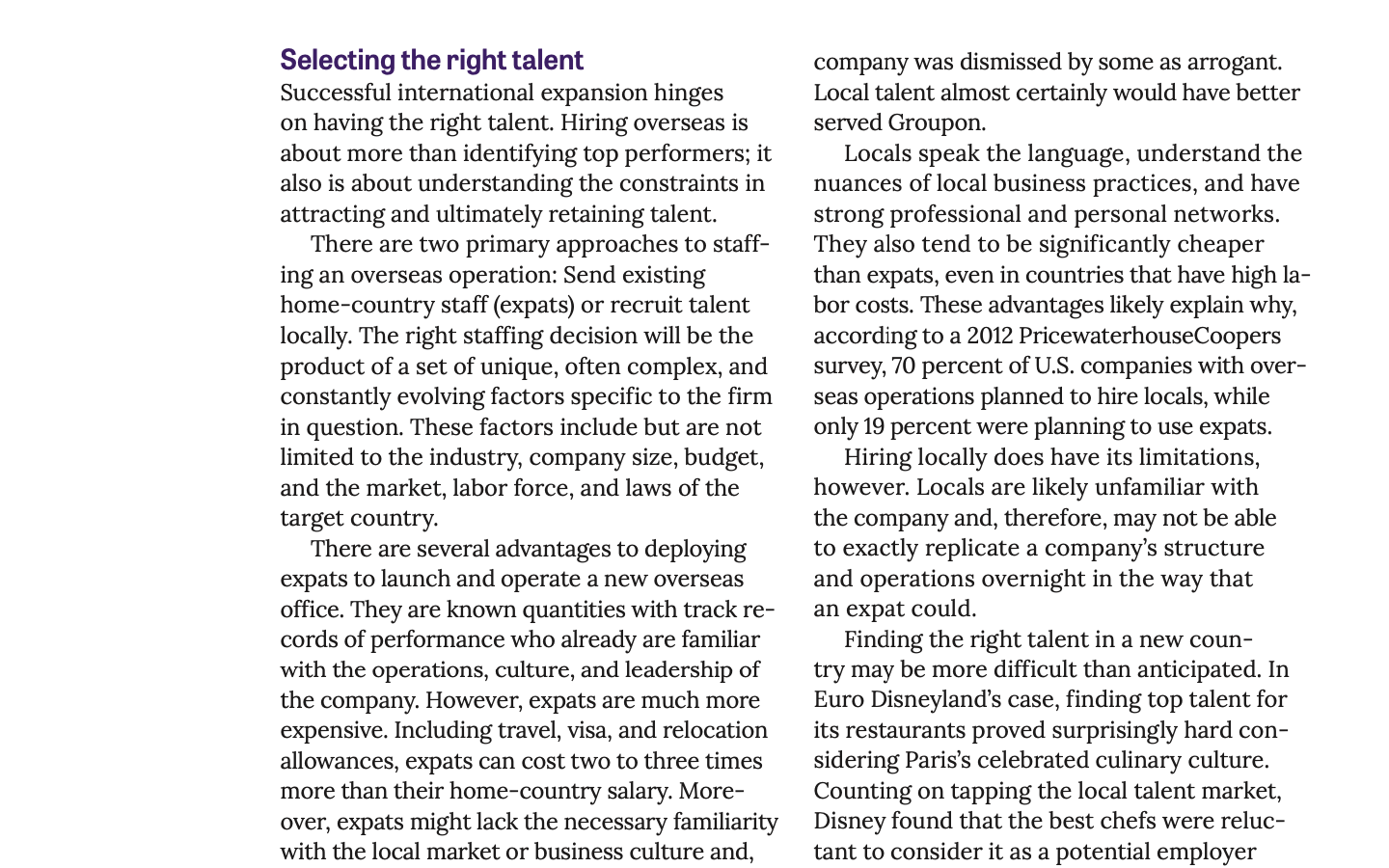 concise (~3 paragraphs) typed memo that states: