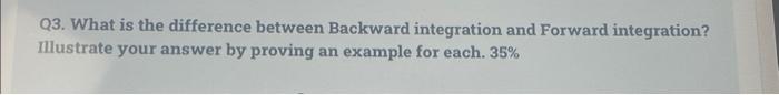 v Q3. What is the difference between Backward