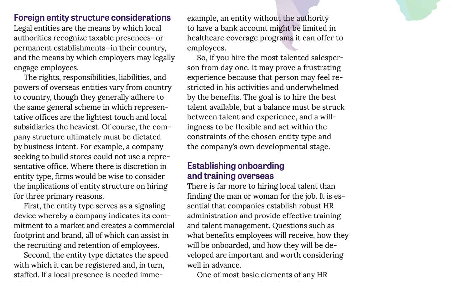 concise (~3 paragraphs) typed memo that states: