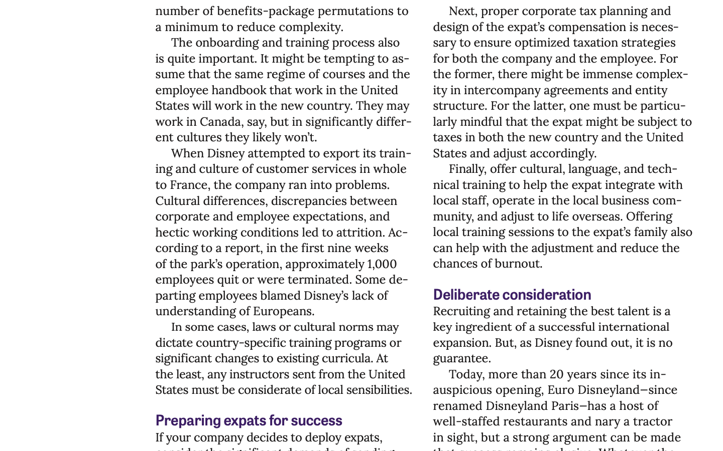 concise (~3 paragraphs) typed memo that states: