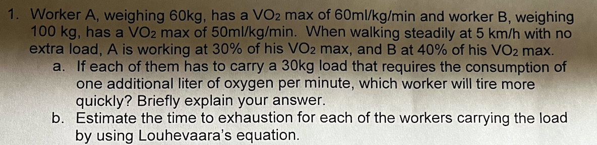 Please explain question b and how yu calculated