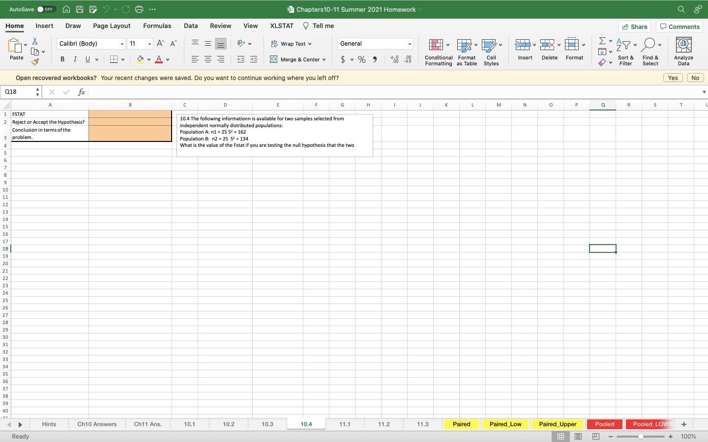 AutoSave OFF @ E. Chapters 10-11 Summer 2021