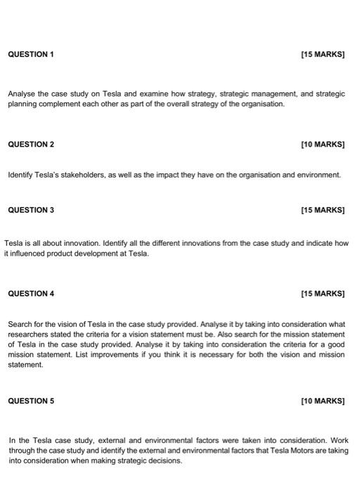 ASSIGNMENT QUESTIONS Read, analyse, and interpret