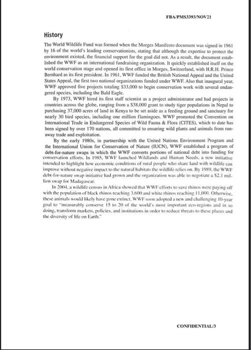 FBA/PMS3393/NOV 21 SECTION A: CASE STUDY