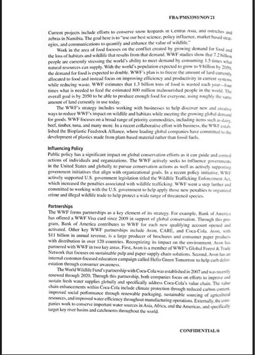 FBA/PMS3393/NOV 21 SECTION A: CASE STUDY